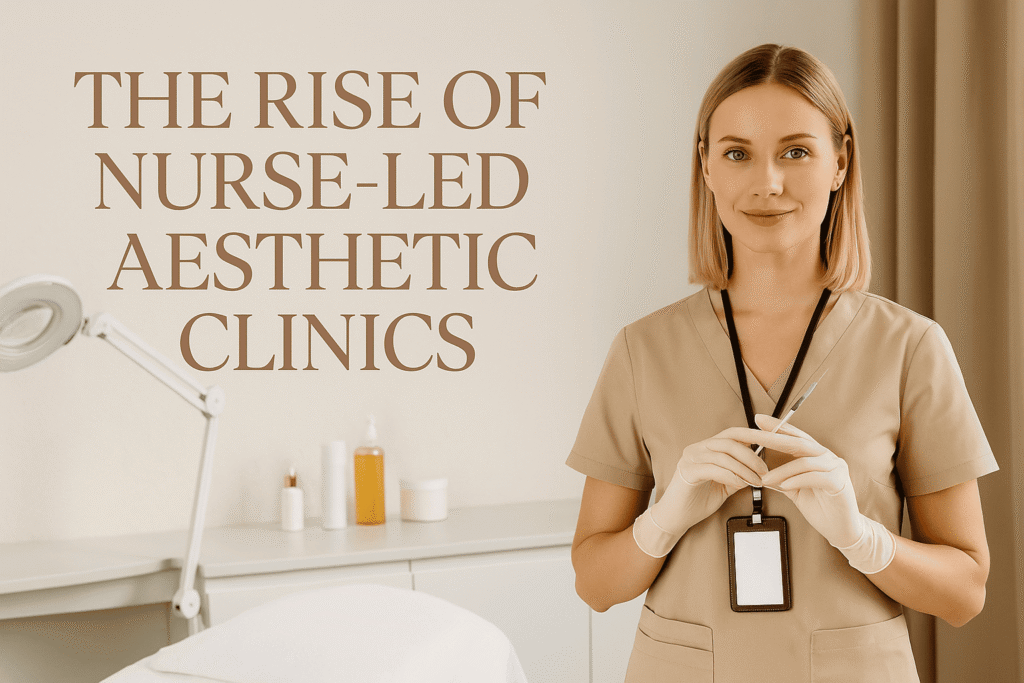 Registered nurse aesthetic practitioner in a modern Australian clinic holding a syringe, representing the growing prominence of nurse-led aesthetic practices.