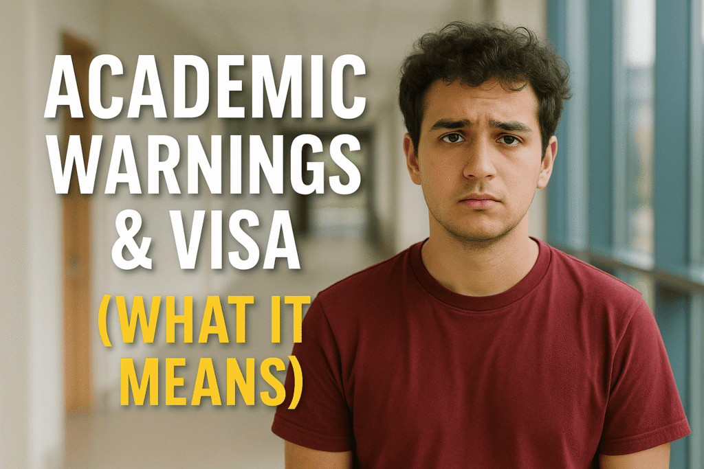 2. What Academic Warnings Mean for University & Your Student Visa