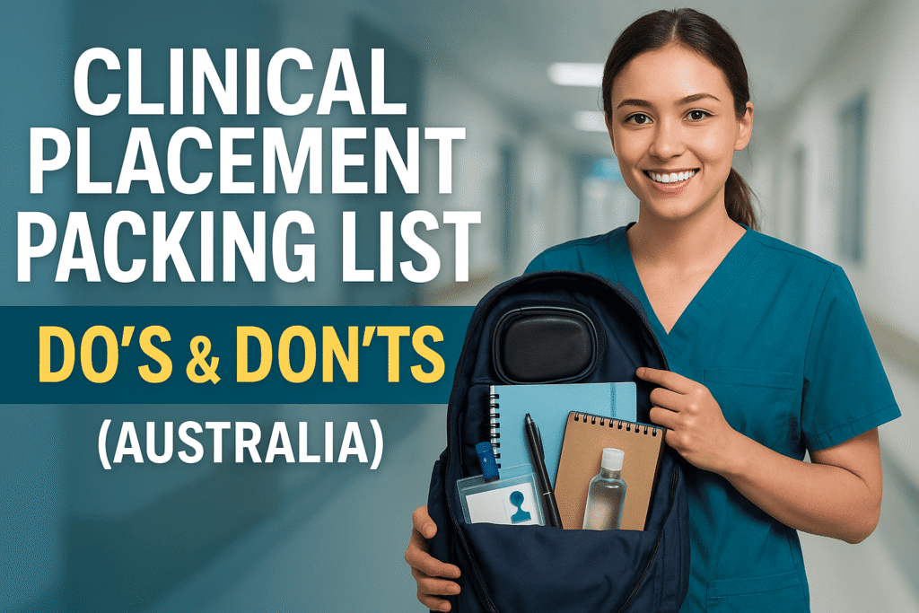 Clinical Placement Packing List + Do’s & Don’ts (Australian Hospitals): Complete Guide for Nursing Students