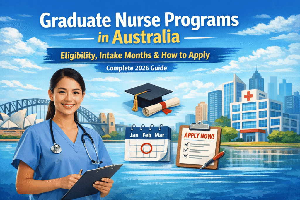 Graduate Nurse Programs in Australia: Eligibility, Intake Months & How to Apply (Complete 2026 Guide)