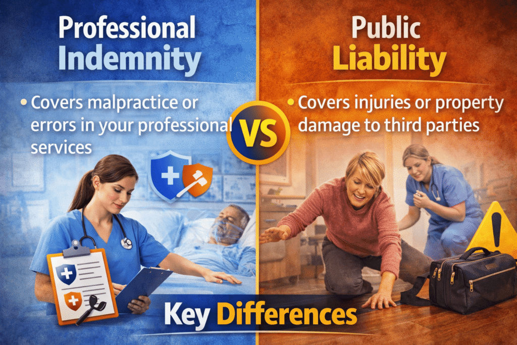Public Liability vs Professional Indemnity